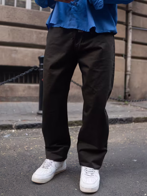 Olive Regular Fit Cotton Pant